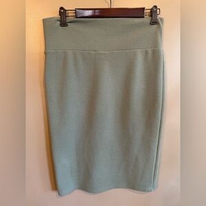 Lularoe pencil skirt Cassie style olive green color size large
